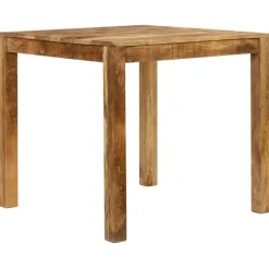 vidaXL Mesas-Mesa de comedor de madera maciza de mango 82x80x76 cm
