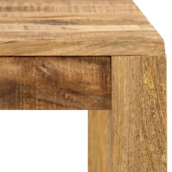 vidaXL Mesas-Mesa de comedor de madera maciza de mango 82x80x76 cm