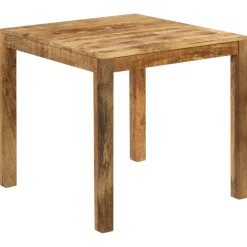vidaXL Mesas-Mesa de comedor de madera maciza de mango 82x80x76 cm