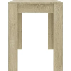 vidaXL Mesa de comedor de aglomerado color 120x60x76 cm Roble Sonoma Online