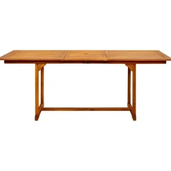 vidaXL Mesa de comedor jardín madera maciza acacia (150-200)x100x75cm Outlet