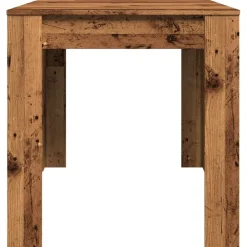 vidaXL Mesas-Mesa de comedor madera ingeniería envejecida 140x74,5x76 cm