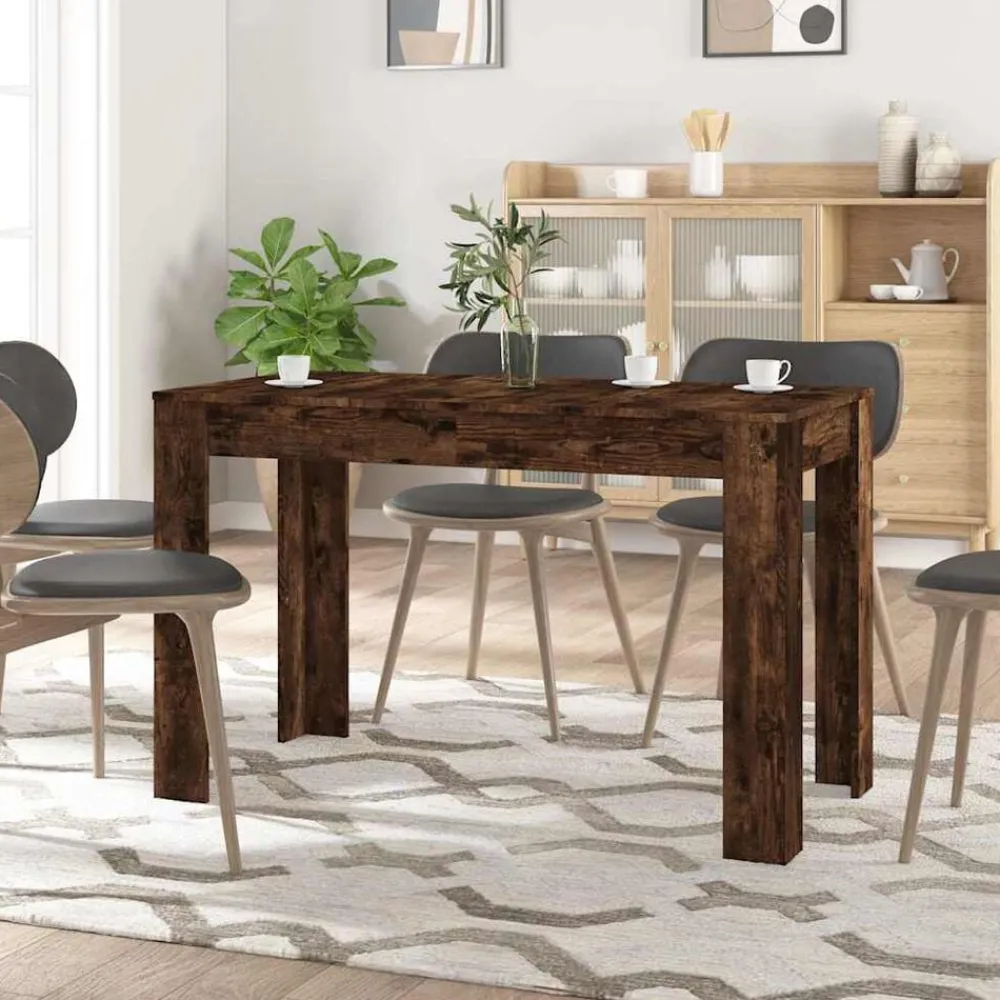 vidaXL Mesas-Mesa de comedor madera de ingeniería 120x60x76 cm