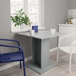 vidaXL Mesas-Mesa de comedor madera contrachapada 80x80x75 cm