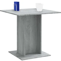 vidaXL Mesas-Mesa de comedor madera contrachapada 80x80x75 cm
