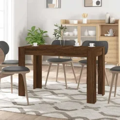 vidaXL Mesa de comedor madera de ingeniería marrón roble 120x60x76 cm Marr&oacute;n roble Sale