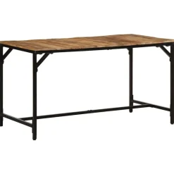 vidaXL Mesas-Mesa de comedor madera maciza de mango 140x70x75 cm