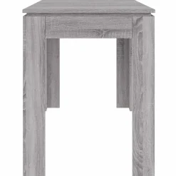 vidaXL Mesa de comedor madera de ingeniería Sonoma gris 120x60x76 cm Gris sonoma Discount