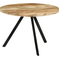 vidaXL Mesas-Mesa de comedor madera maciza de mango 110x75 cm