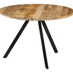 vidaXL Mesas-Mesa de comedor madera maciza de mango 110x75 cm