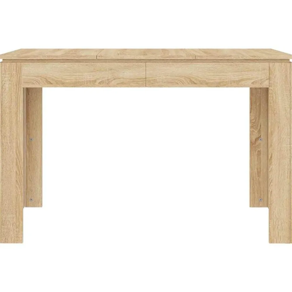 vidaXL Mesa de comedor madera contrachapada 120x60x76cm Roble Sonoma New