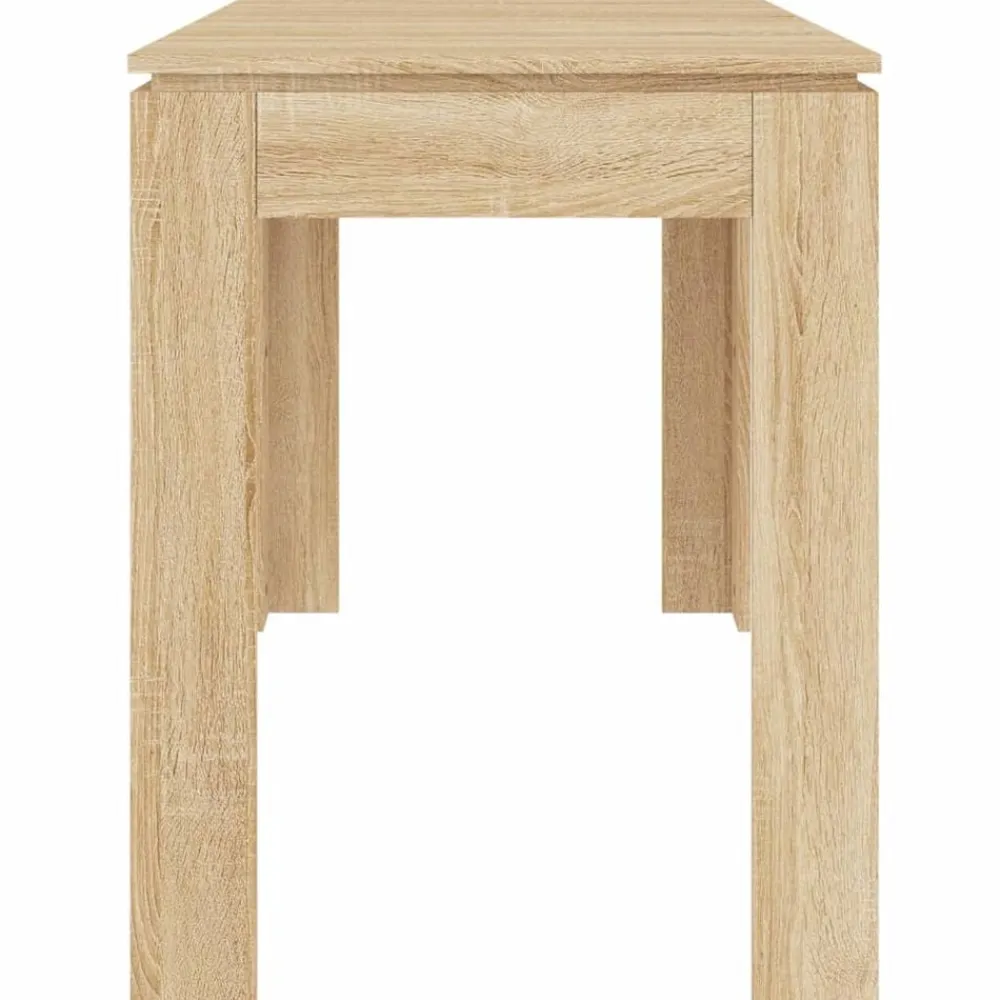 vidaXL Mesa de comedor madera contrachapada 120x60x76cm Roble Sonoma New