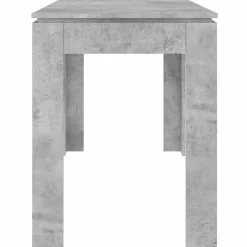 vidaXL Mesas-Mesa de comedor madera de ingeniería gris hormigón 120x60x76 cm