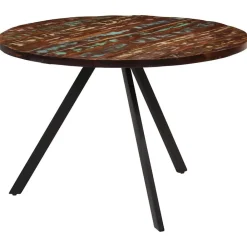 vidaXL Mesas-Mesa de comedor madera maciza reciclada 110x75 cm