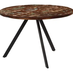 vidaXL Mesas-Mesa de comedor madera maciza reciclada 110x75 cm