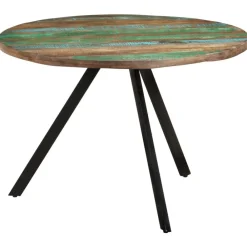 vidaXL Mesas-Mesa de comedor madera maciza reciclada 110x75 cm