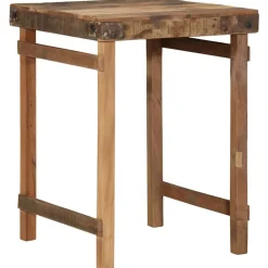 vidaXL Mesas-Mesa de Comedor Marrón 60 x 55 x 76 cm madera maciza reciclada