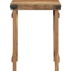 vidaXL Mesas-Mesa de Comedor Marrón 60 x 55 x 76 cm madera maciza reciclada