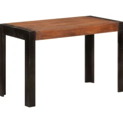 vidaXL Mesa de comedor madera maciza de mango marrón miel 120x60x76 cm Marrón miel New