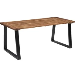 vidaXL Mesa de comedor madera maciza de acacia 180x90 cm Discount