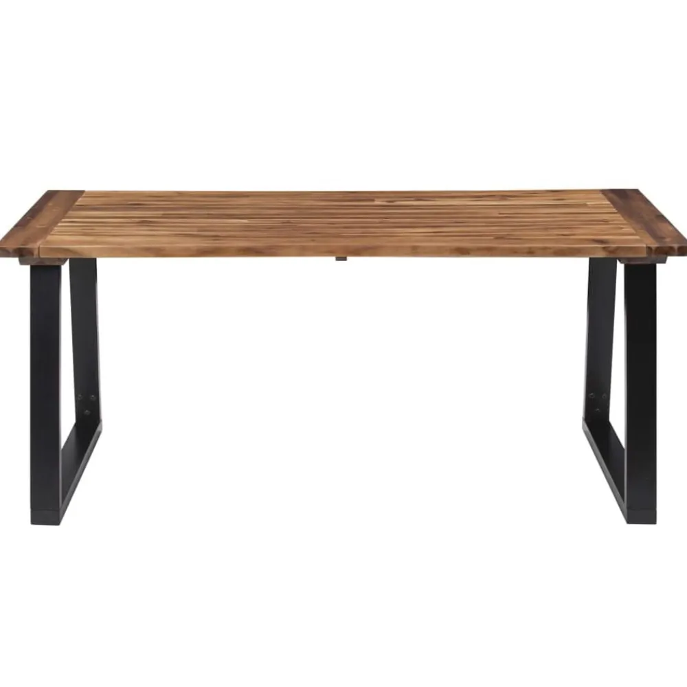 vidaXL Mesa de comedor madera maciza de acacia 180x90 cm Discount