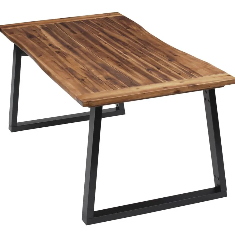 vidaXL Mesa de comedor madera maciza de acacia 180x90 cm Discount
