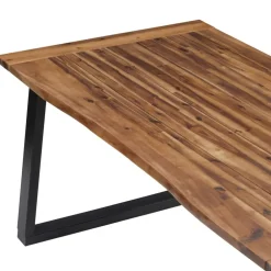 vidaXL Mesa de comedor madera maciza de acacia 180x90 cm Discount