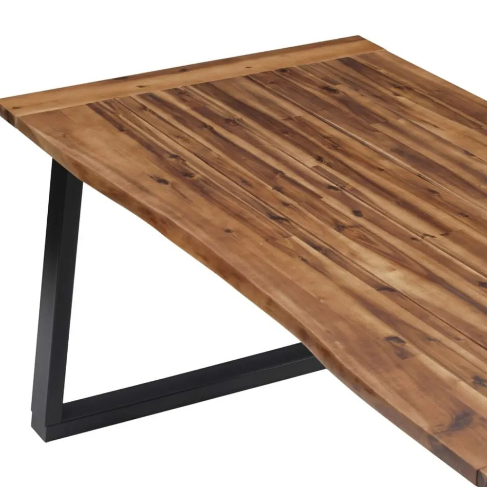 vidaXL Mesa de comedor madera maciza de acacia 180x90 cm Discount