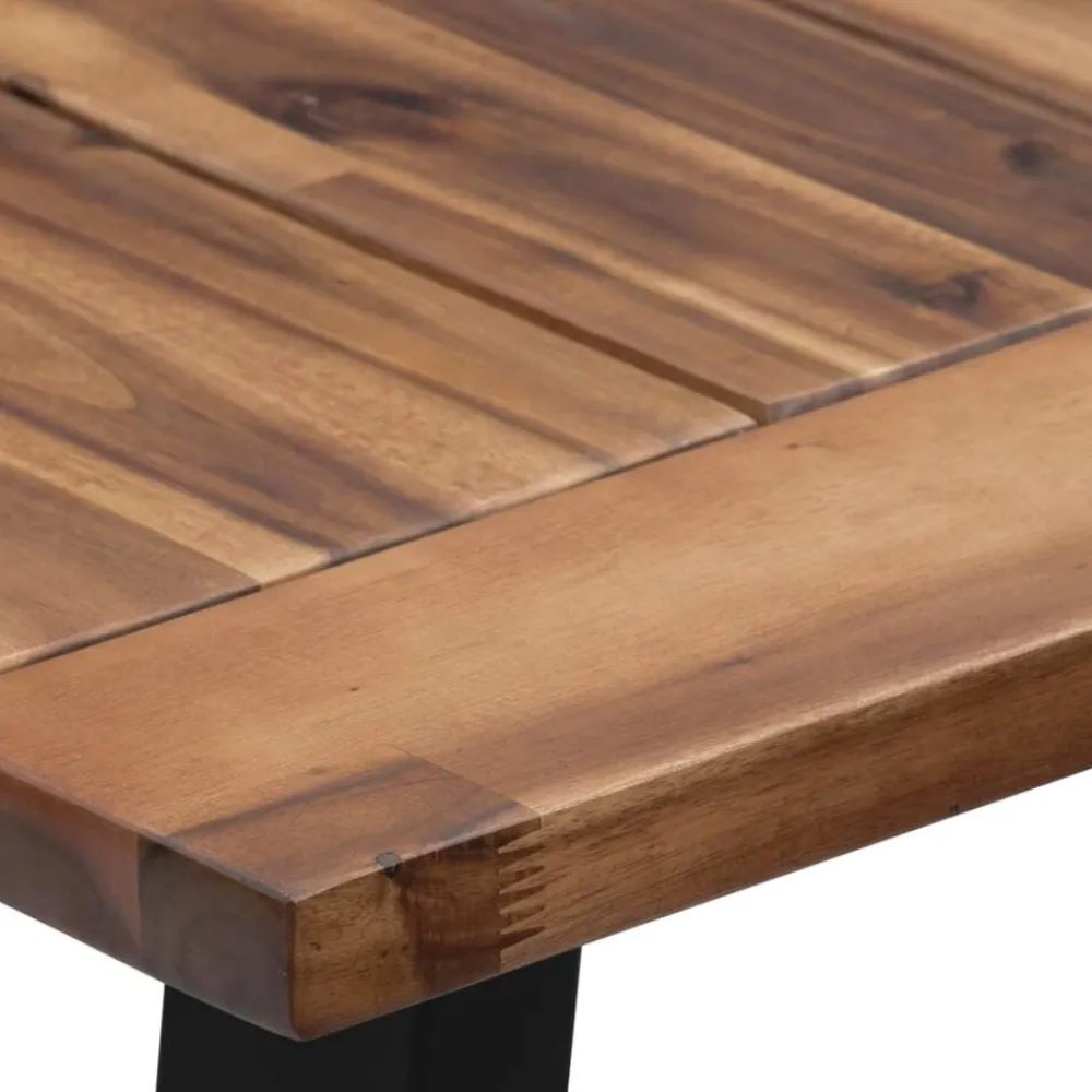 vidaXL Mesa de comedor madera maciza de acacia 180x90 cm Discount