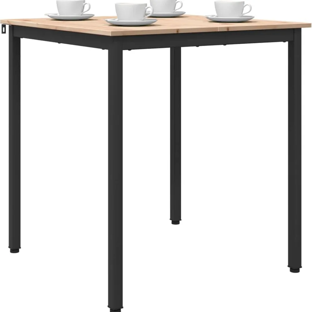 vidaXL Mesas-Mesa de Comedor 70 x 70 x 75 cm Madera de pino macizo
