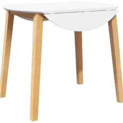vidaXL Mesas-Mesa de comedor natural madera maciza roble caucho