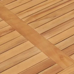 vidaXL Muebles De Jardín-Mesa de comedor para jardín madera maciza de teca 120x70x77 cm