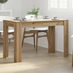 vidaXL Mesa de Comedor Roble Artesano 120x60x76cm madera reconstituida Roble artisan Clearance