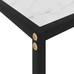 vidaXL Mesa de consola blanco vidrio templado 120x35x75 cm Outlet