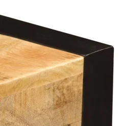 vidaXL Mobiliario De Oficina-Mesa de escritorio 2 cajones madera maciza mango 110x50x77 cm