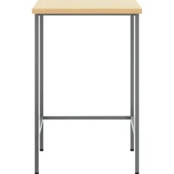 vidaXL Accesorios De Bricolaje-Mesa de Esquina Gris 55 x 55 x 85 cm Acero y madera engineered