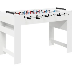 vidaXL Mesa de Futbolín 125 x 60,5 x 80 cm Madera de ingeniería White Online