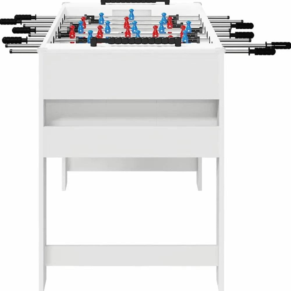vidaXL Mesa de Futbolín 125 x 60,5 x 80 cm Madera de ingeniería White Online