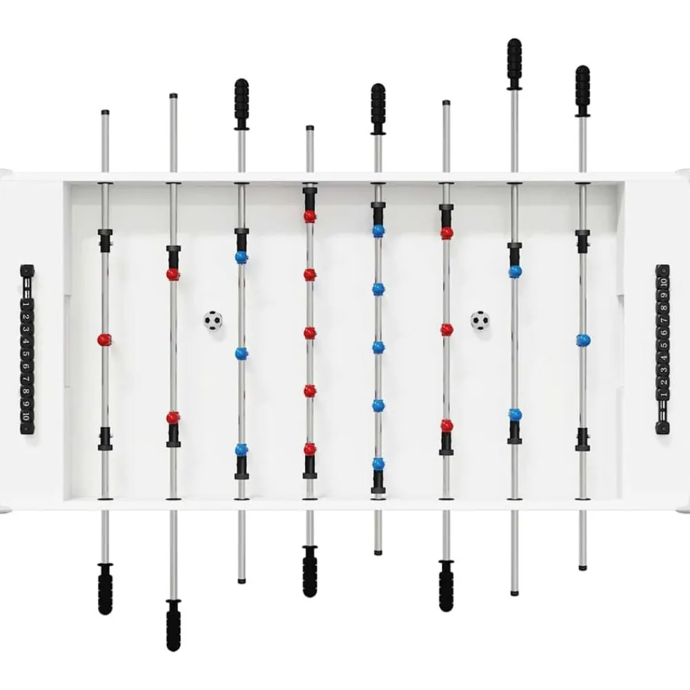 vidaXL Mesa de Futbolín 125 x 60,5 x 80 cm Madera de ingeniería White Online