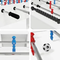 vidaXL Mesa de Futbolín 125 x 60,5 x 80 cm Madera de ingeniería White Online
