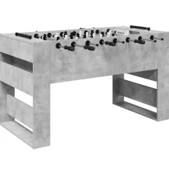 vidaXL Mesa de Futbolín Gris Concreto 146,5 x 74 x 85 cm Gris hormig&oacute;n Discount