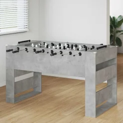vidaXL Mesa de Futbolín Gris Concreto 146,5 x 74 x 85 cm Gris hormig&oacute;n Discount
