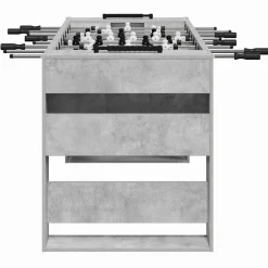 vidaXL Mesa de Futbolín Gris Concreto 146,5 x 74 x 85 cm Gris hormig&oacute;n Discount