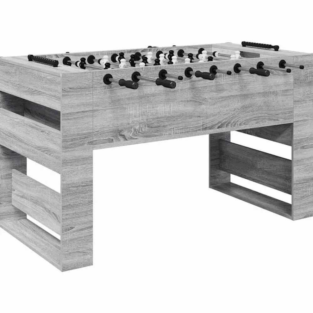 vidaXL Mesa de Futbolín 146,5 x 74 x 85 cm Gris sonoma Sale