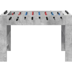 vidaXL Juegos De Interior-Mesa de Futbolín Gris Concreto 125 x 60,5 x 80 cm