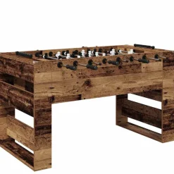 vidaXL Juegos De Interior-Mesa de Futbolín Madera vieja 146,5 x 74 x 85 cm