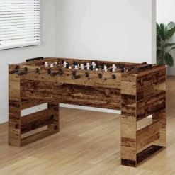 vidaXL Juegos De Interior-Mesa de Futbolín Madera vieja 146,5 x 74 x 85 cm