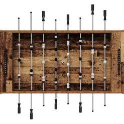 vidaXL Juegos De Interior-Mesa de Futbolín Madera vieja 146,5 x 74 x 85 cm