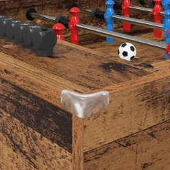 vidaXL Mesa de Futbolín Madera vieja 125 x 60,5 x 80 cm Madera envejecida Discount