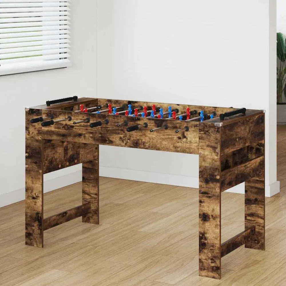 vidaXL Mesa de Futbolín 125 x 60,5 x 80 cm Roble ahumado Online
